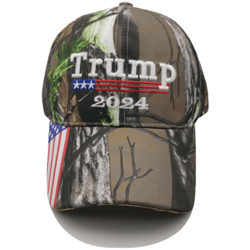 FREE Trump 2024 Camo Hat AGOA Buyers Club